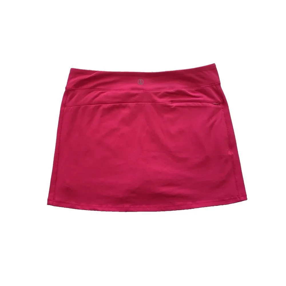 Lands‎ End Skirt Womens Large Pink Skort Tennis Academia Preppy Sporty Athletic